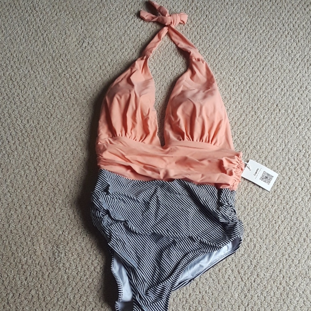 Cupshe Large Striped One Piece Swimsuit